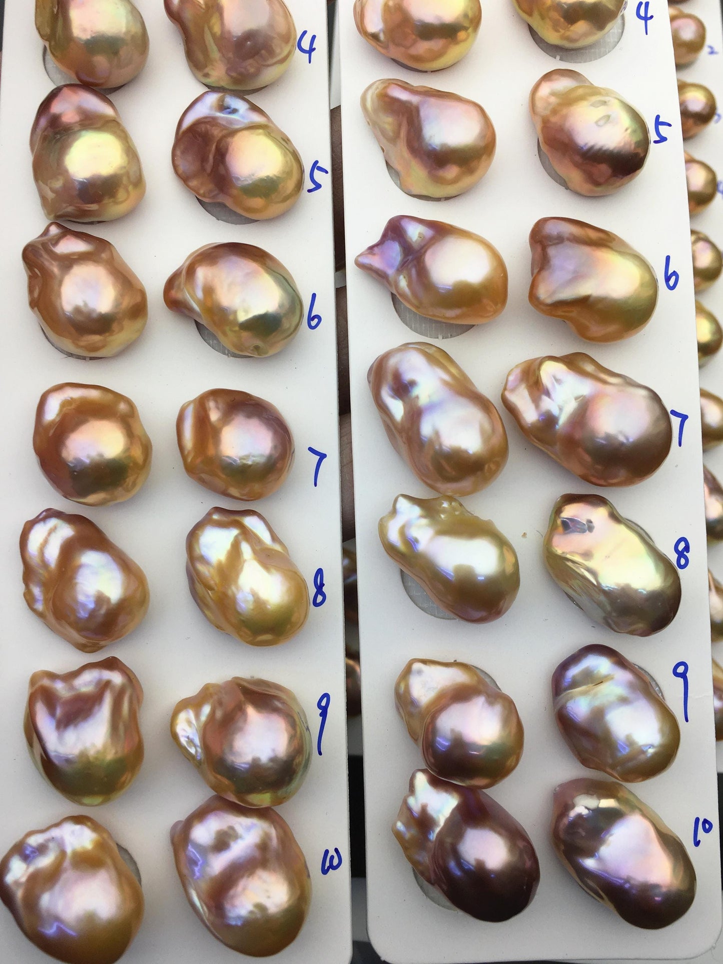 1 pair AAA 13-15mm Natural pink peach Rainbow Flame ball Pearl Pairs - large Baroque freshwater pearl pairs,Fire Ball Pearl,FL15-3A-8-23
