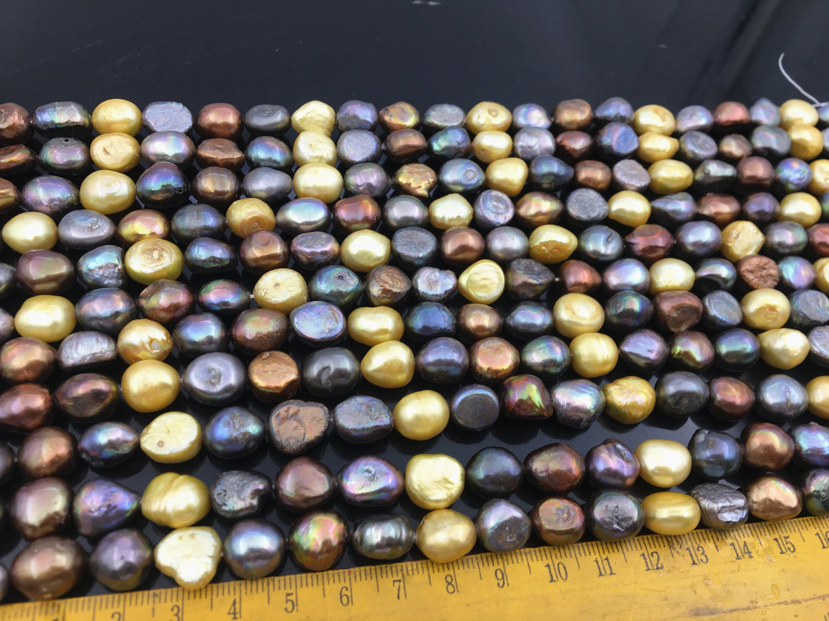 AA 11-12mm Misc Color nugget freshwater pearls,diy pearl beads,gift for her,jewelry material,LM11-2A-20