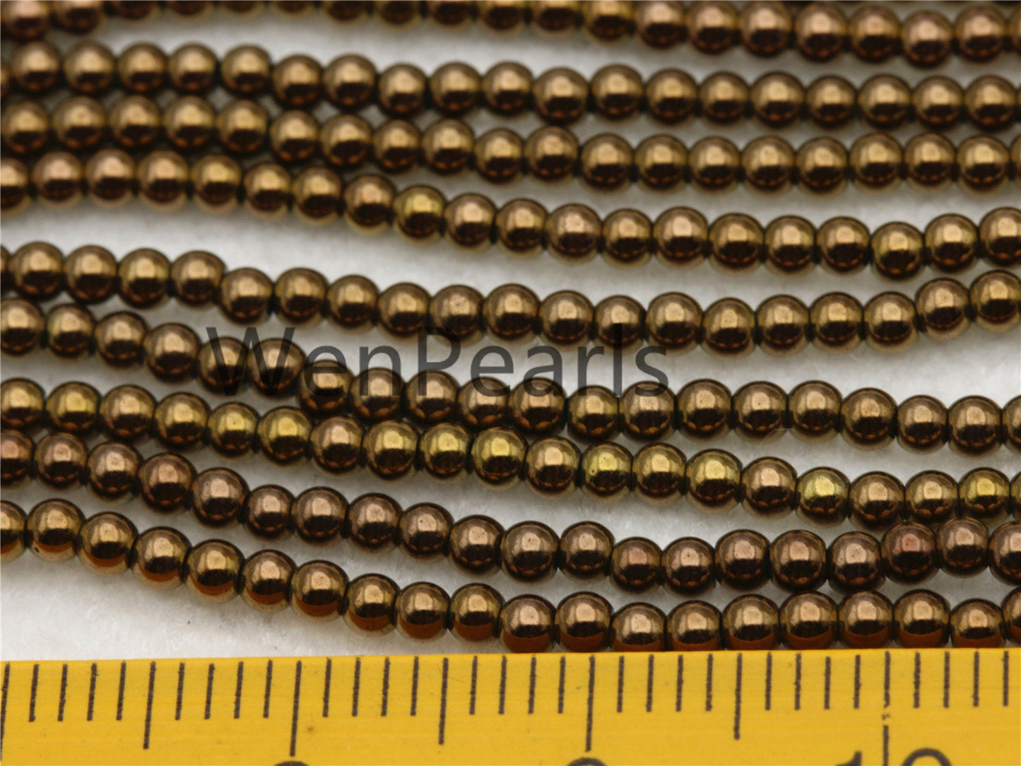Hematite Brown,2mm Smooth Round beads, 2mm Bronze beads,AAA,180 beads,15.5 inches,G50-R2-006