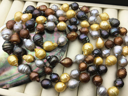 51'' AA 10-13mm misc color Drop Nuclear pearl Necklace,Wedding Necklace, Love, Mothers Day,Happiness,wholesale,NPN1-139