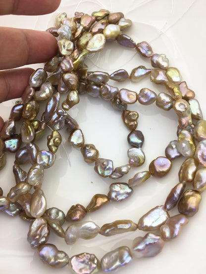 AAA 8-10mm bronze keshi Freshwater Pearl,DIY Loose Freshwater Pearl,wholesale price,china wholesale pearl,ZS-200-121-9