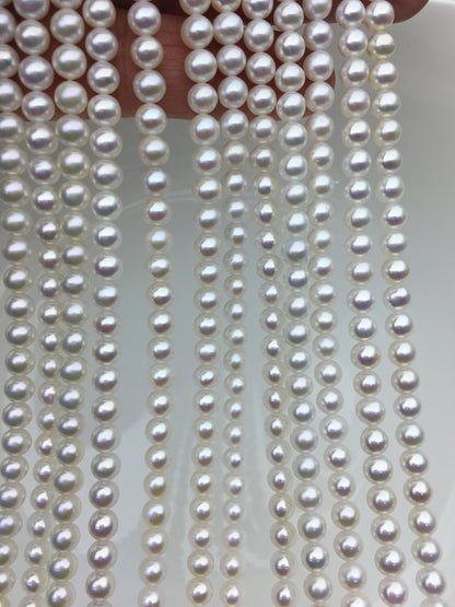AAA 5-5.5mm white round freshwater pearls,Chinese freshwater pearl,RP5-3A-5