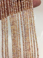 AA 3-3.5mm tiny pink button pearls,full strand,Rondelle pearl Beads,orange freshwater pearl,loose strands,SM3-2A-2