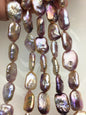 AA 15-18mm mix color thick rectangle freshwater pearls,diy bead,flat block pearl bead,ZS-103-24