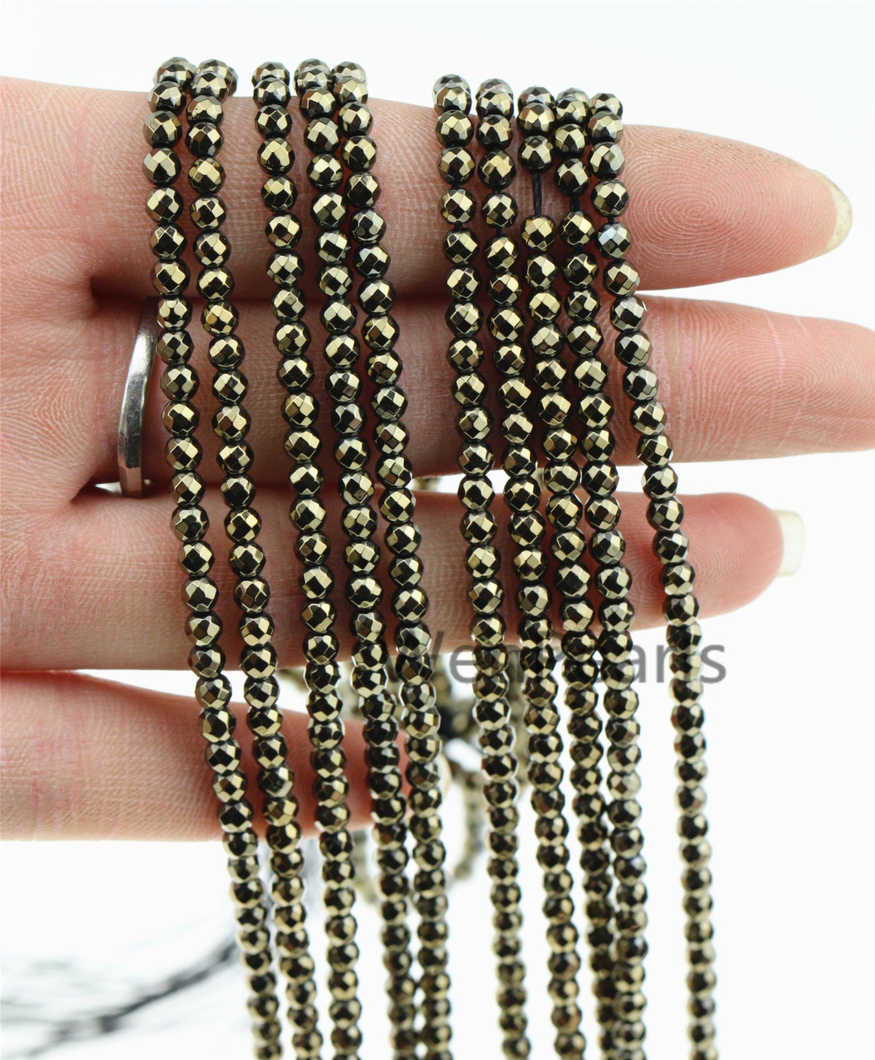 Hematite bronze ,3mm Round Beads,AAA, 130pcs,15.5 inches,G50-R3-003