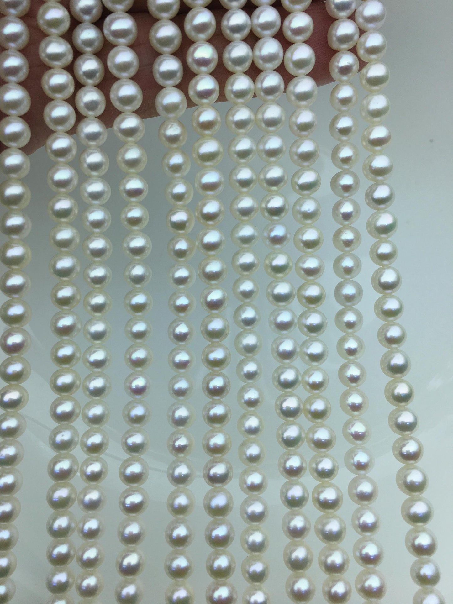 AAA 5.5-6mm white round freshwater pearls,white freshwater round loose pearl wholesale,tiny pearl supply,RP5-3A-8