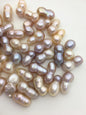 37pcs AAA 8-12mm natural color baroque freshwater pearls, no hole,ZS-T56