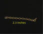 1pc 2.3inches 14K gold filled End Chain for necklace,made in usa,AGF-OTH-007