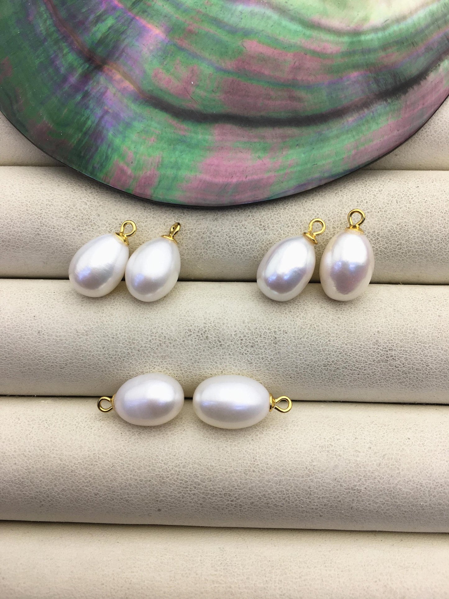 AAA 8.5-9x11.5-12.5mm white long rice pearl dangle earrings,S925 Sterling Sliver pearl earrings,pearl for women,SE3-T6