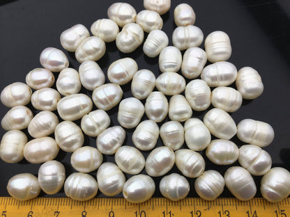 20pcs AA 9.3-10.3x11-14mm white rice freshwater pearls,2.2mm big hole,Christmas,Valentine's Day gift,for leather ,Love,Happiness,LR10-2A-5