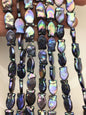 AA 10-12mm Blue Black Fish Shape Freshwater Pearls ,ZS-119-36