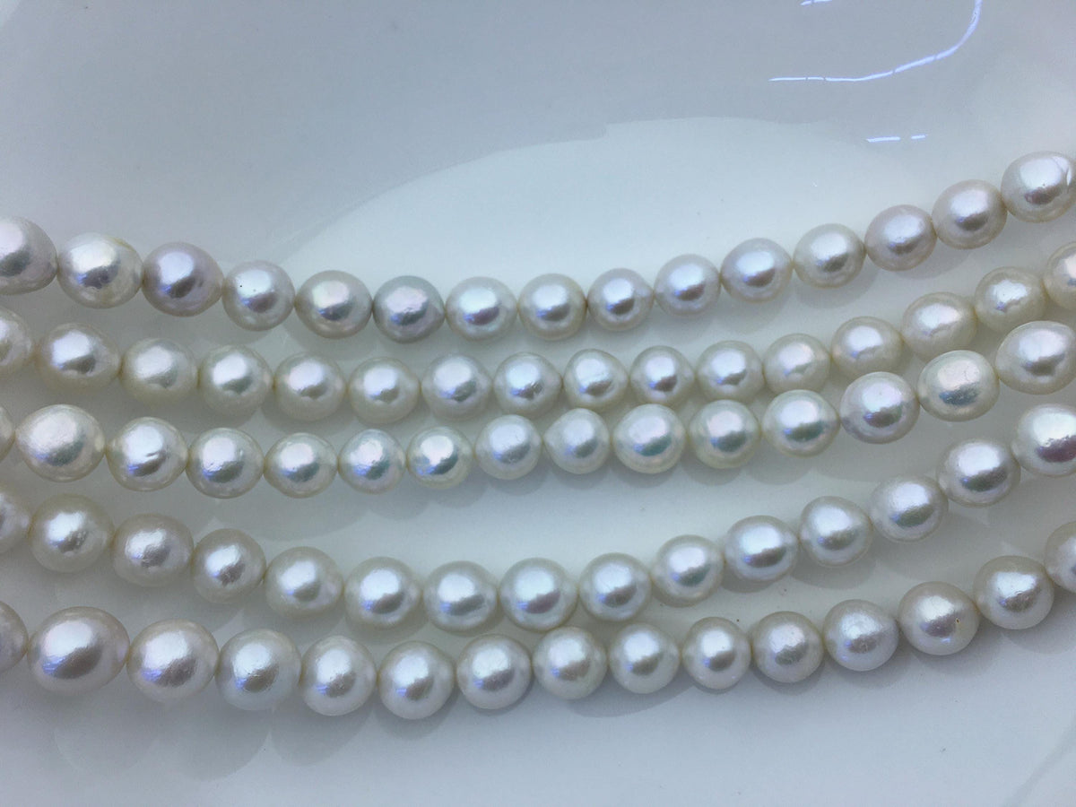 AA+ 11-13mm white oval near round freshwater pearls,loose pearl beads,round pearl string,pearl necklace DIY jewelry material,RP12-2A-6