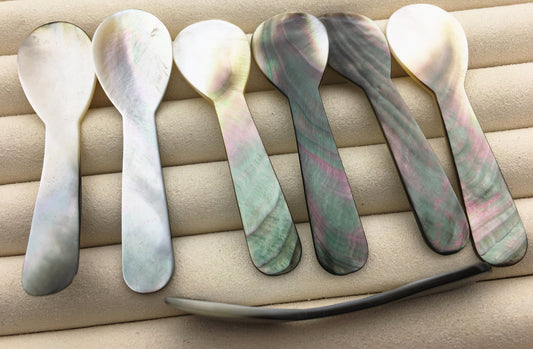 5pcs AAA 0.8x3inches Tahitian Oyster shell Spoon,Mother of pearl spoon, ASH-001-1