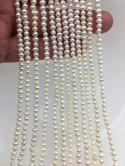 AA+ 3.5-4mm white potato seed freshwater pearls,seed pearl,Valentine's Day gift,CR3-2A-3