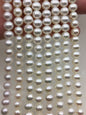 AAA 6.4-7.3mm white potato pearls,white pearl bead strings,Valentine's Day gift,for pearl necklace,CR7-3A-2