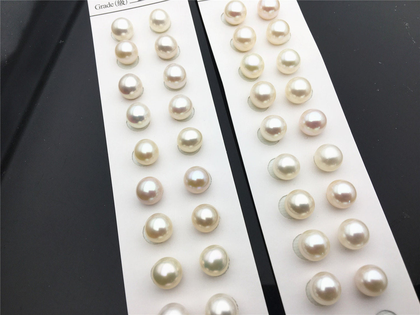 AAA 7.5-8mm/8-8.5mm white round freshwater pearls pair,for pearl earrings,for pearl ring,wedding,love,birthday,rp8-3ay-gj-1