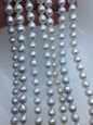 AA+ 7-9mm white ova near round Edison Freshwater Pearl,ED12-2A-5-30