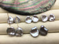 1 pair AAA 10-18mm gray long keshi pearls Pair,for make dangle earrings,baroque pearl,loose pearl beads,very high luster,ZS-127-62-14