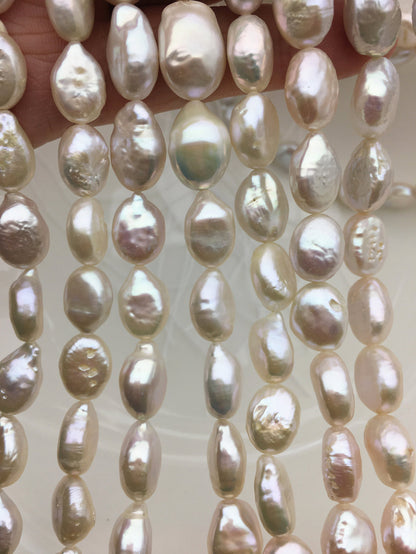 AA 9-11mm White ellipse Freshwater Pearl,ZS-119-9