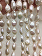 AA 9-11mm White ellipse Freshwater Pearl,ZS-119-9