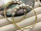 6.5'' AA+ 6-7mm white color rice pearl handmade bracelet, B8-055-8