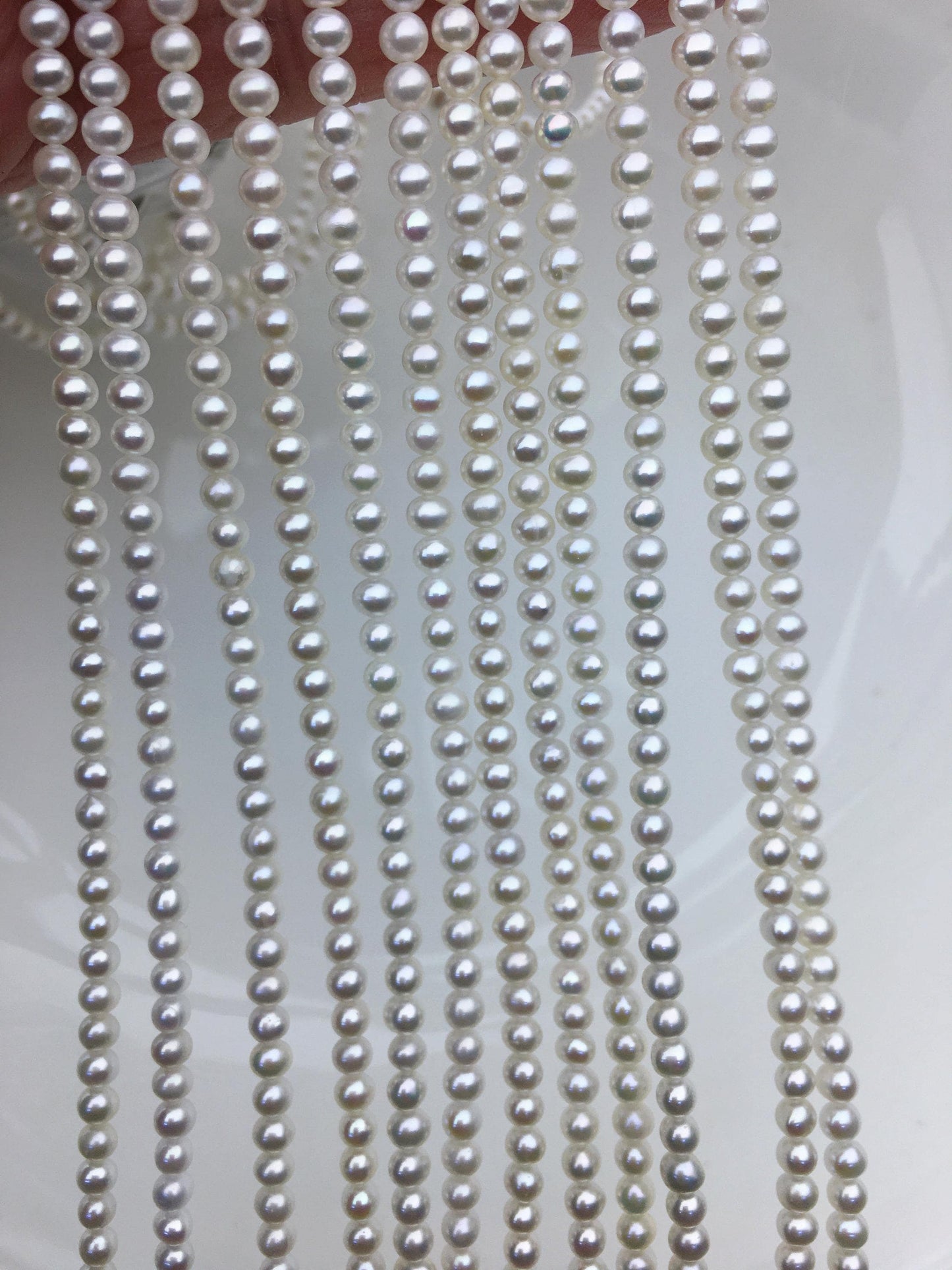 AAA 3-3.5mm white potato near round seed pearls,small pearl,Valentine's Day gift,for pearl necklace,for pearl bracelet,CR3-3A-1
