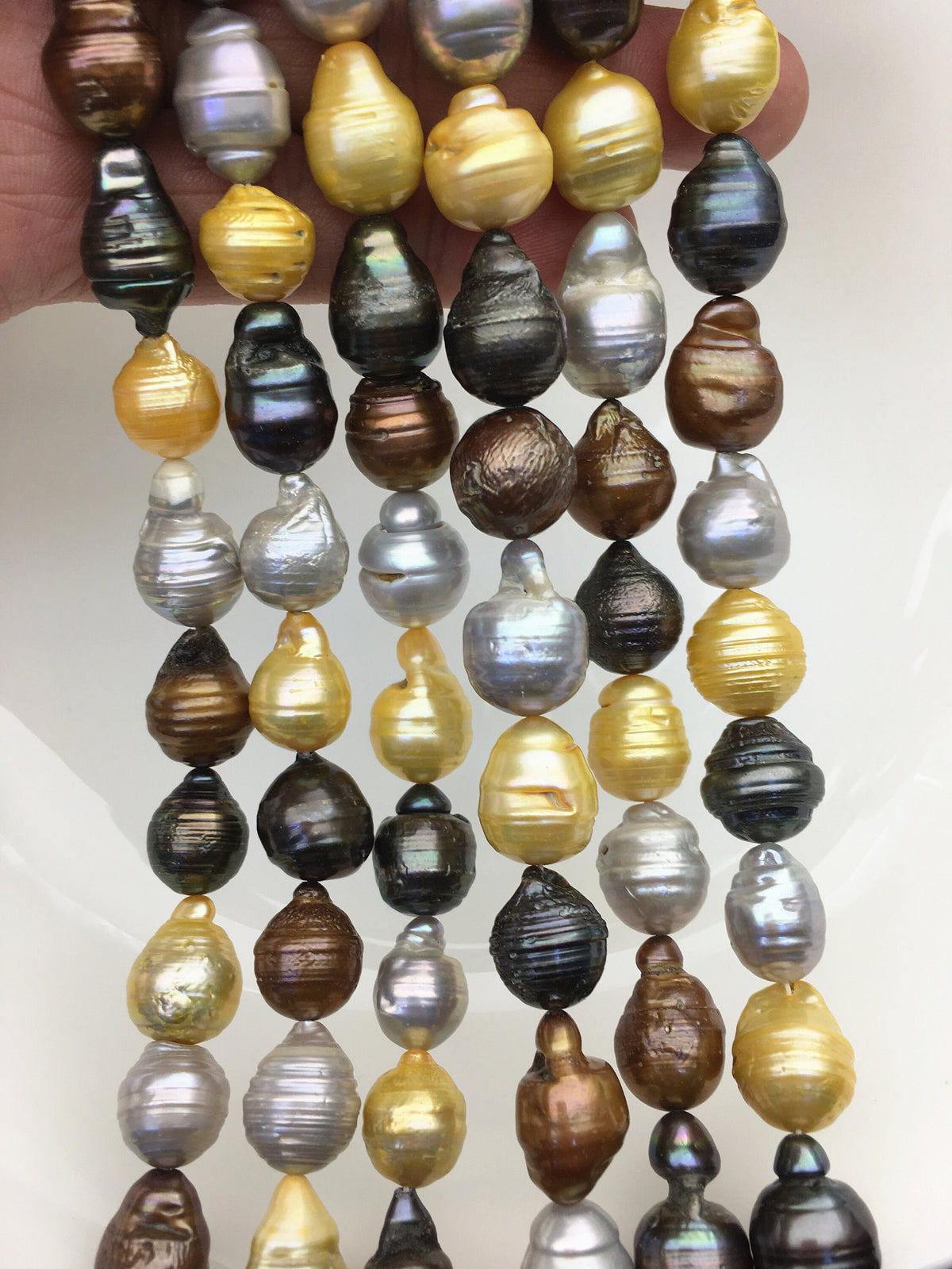 AA 10-14mm big gray brown yellow flame ball pearl,FL15-2A-1
