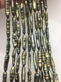 AA+ 6-7mm green toothpick Biwa Pearl Necklace,Genuine Fresh Water Pearl,Wedding Necklace,Mothers Day,ZS-80-10-15
