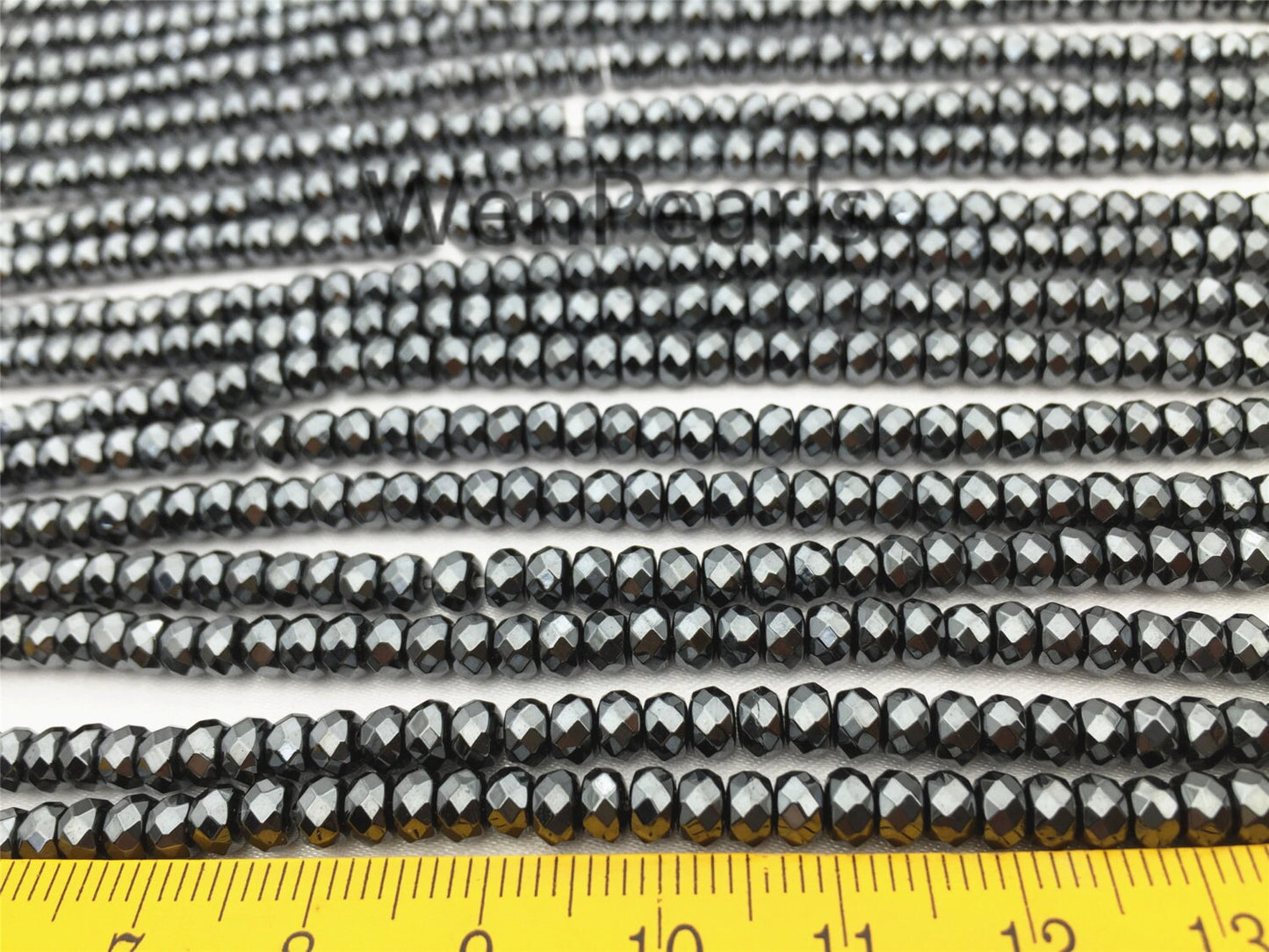 Hematite,3x4mm Rondelle Beads,AAA,Very Shining, 140pcs,15.5 inches,G50-B34-003