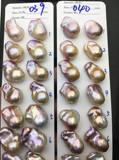 1 pair AAA 13-15mm Purple Rainbow Flame ball Pearl Pairs - large Baroque freshwater pearl pairs,Fire Ball Pearl,FL15-3A-8-8