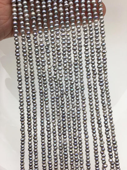 AA+ 2.5-3mm gray potato seed freshwater pearls,Valentine's Day gift,for pearl necklace,loose freshwater pearl,CR2-2A-20