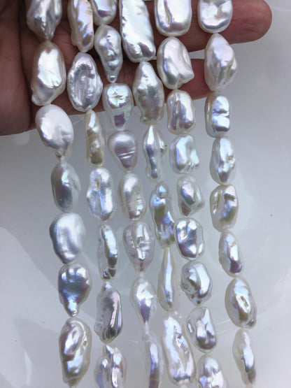 AA+ 11-13mm white keshi thick long Freshwater Pearl,DIY Loose Freshwater Pearl,wholesale price,china wholesale pearl,ZS-200-73