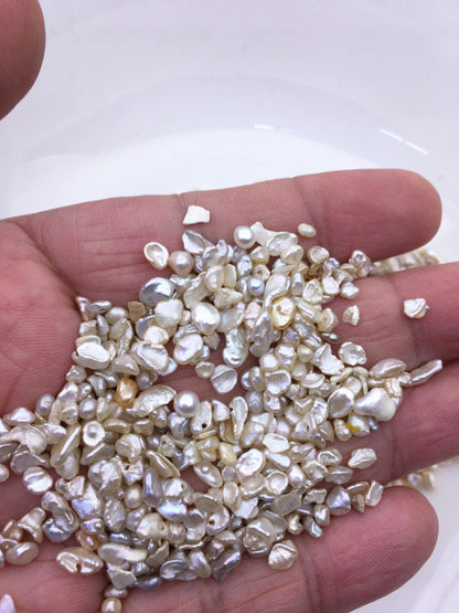 90grams AA 3-5mm keshi freshwater pearls,mix hole,ZS-127-T1