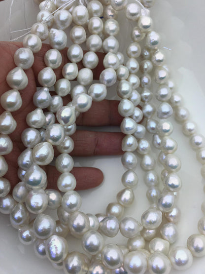 AA 10-12mm white drop Edison Freshwater Pearl,ED12-2A-5-50