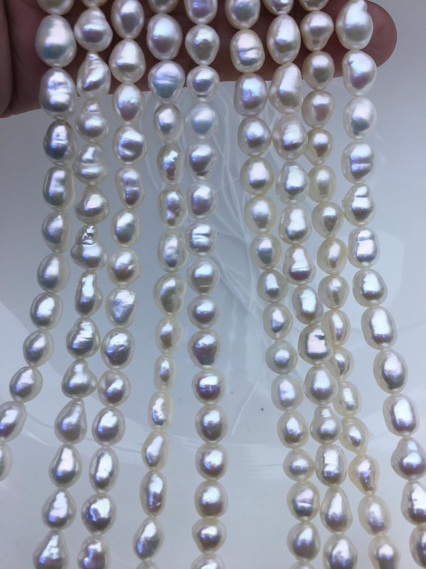 AAA 4-7mm white keshi Freshwater Pearl,ZS-200-3
