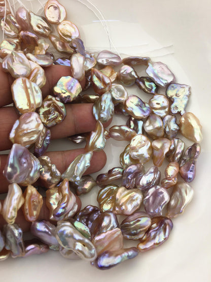 AAA 13-15mm natural pink purple keshi Freshwater Pearl,DIY Loose Freshwater Pearl,wholesale price,china wholesale pearl,ZS-200-121-3