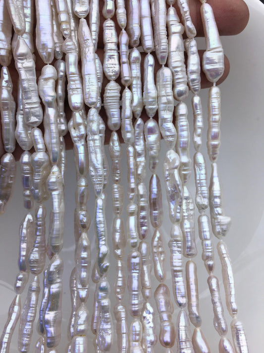 AA 4-7mm White Toothpick freshwater pearls,ZS-80-22