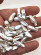 20pcs AAA/AA+ 7-9mm white baroque Freshwater Pearls, no hole,ZS-80-1-3