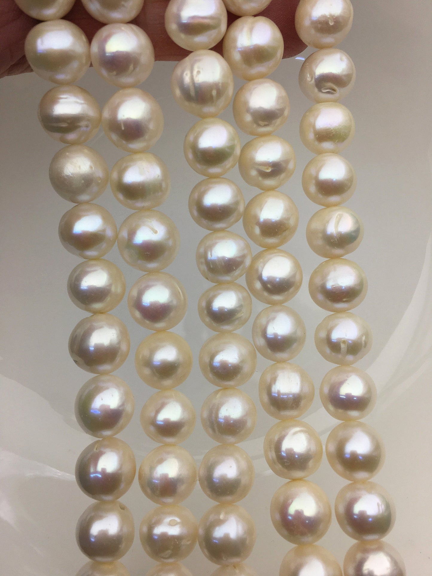 AA 11.5-13mm white near round freshwater pearls,RP12-2A-1