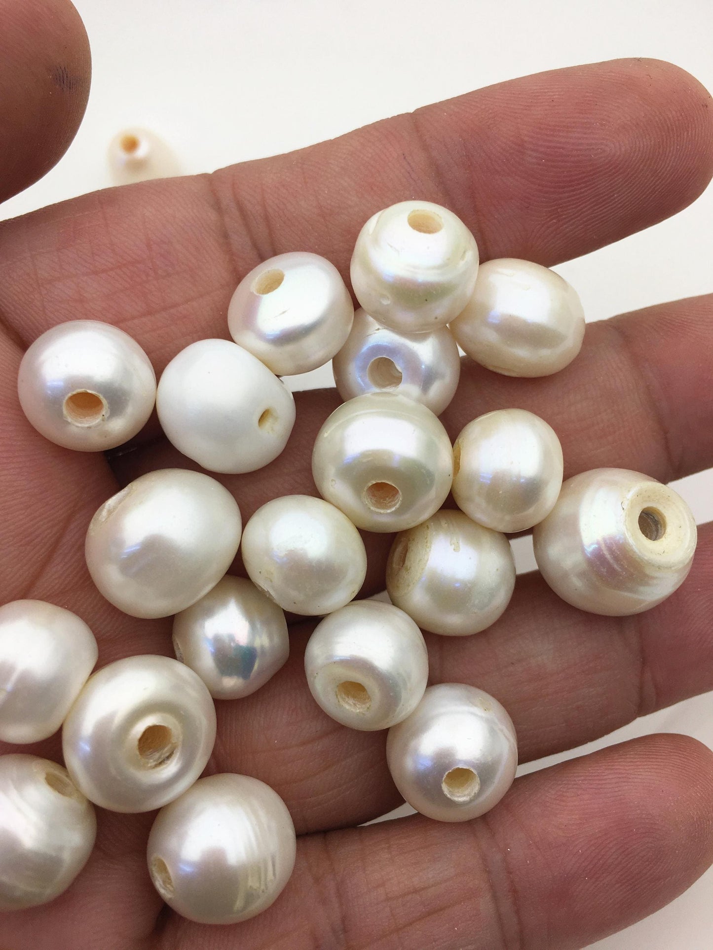 20pcs AA+ 11.5-14mm Big white button freshwater pearls,3mm large hole,Rondelle pearl Beads,loose freshwater pearl,DIY material,SM13-T3