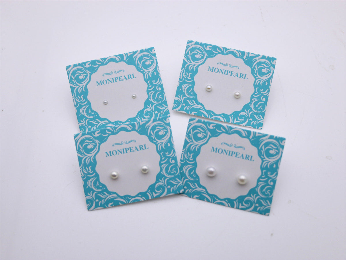Gift Box!One pair tiny 2mm,3mm white pearl earrings,Sterling Silver,pearl stud earrings,kids stud,little girl earrings,SE1-008