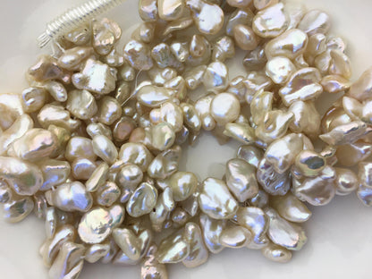 AA+ 11-15mm light pink keshi freshwater pearl,ZS-130-4