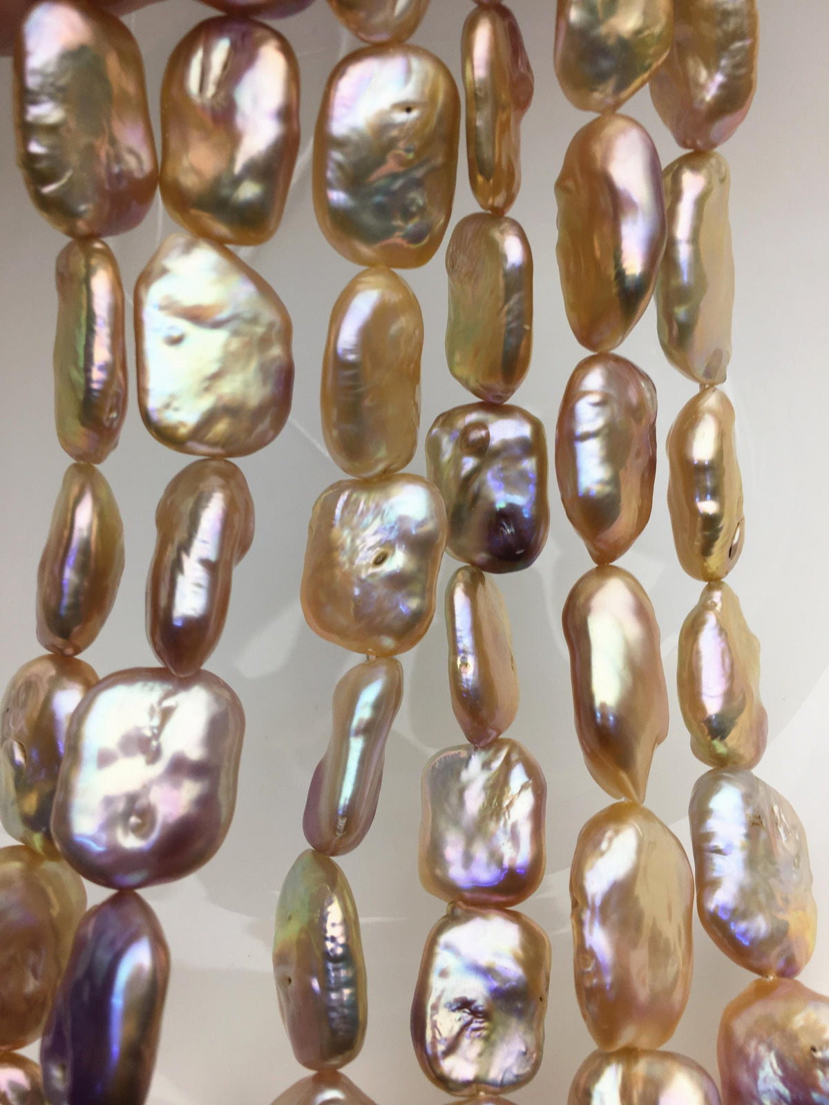 AA+ 15-18mm mix color thick rectangle freshwater pearls,diy bead,flat block pearl bead,ZS-103-32