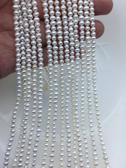 AA+ 3.5-4mm white potato pearls,seed freshwater pearl,small size pearl,for pearl necklace,CR3-2A-1