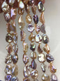 AAA 11-13mm natural pink purple keshi Freshwater Pearl,DIY Loose Freshwater Pearl,ZS-200-121-17