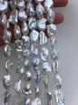 AA+ 10-13mm white thick long keshi Freshwater Pearl,DIY Loose Freshwater Pearl,wholesale price,china wholesale pearl,ZS-200-97