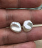 High Luster!AAA 10-11mm white keshi Freshwater Pearl Stud Earrings,Stud Earrings for Women Girls,SE3-019