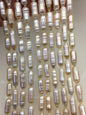 AA+ 7-8x16-20mm Light Purple Cylinder Shape Freshwater Pearl,one full strand,wholesale,ZS-103-18-6