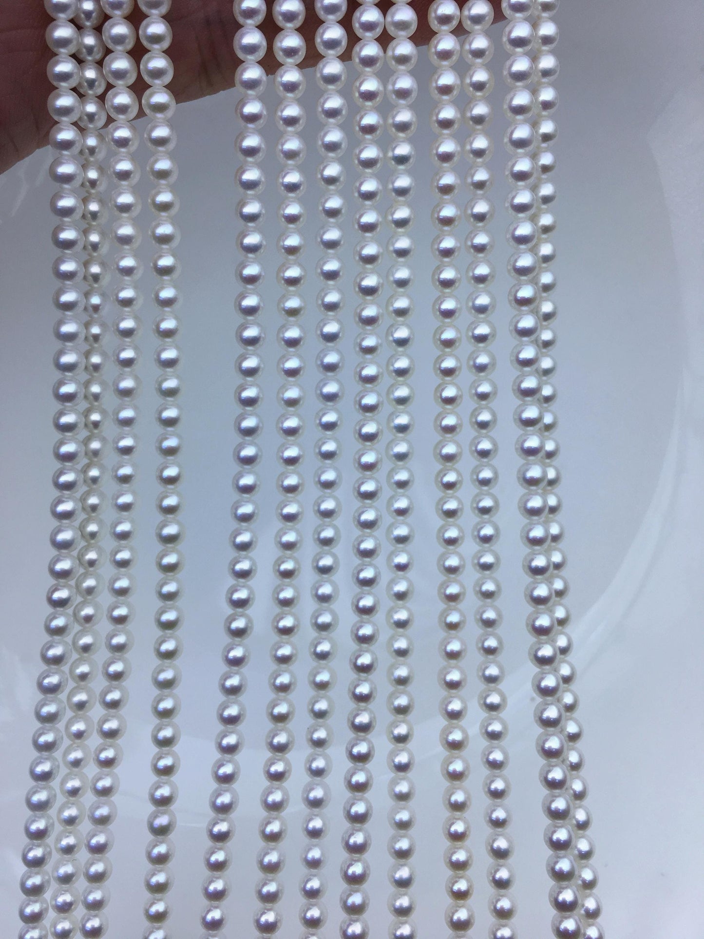 AAA 3.5-4mm white round freshwater pearls, seed pearl,white pearl,full strand,round pearl strands,pearl wholesale,RP3-3AY-GJ-6