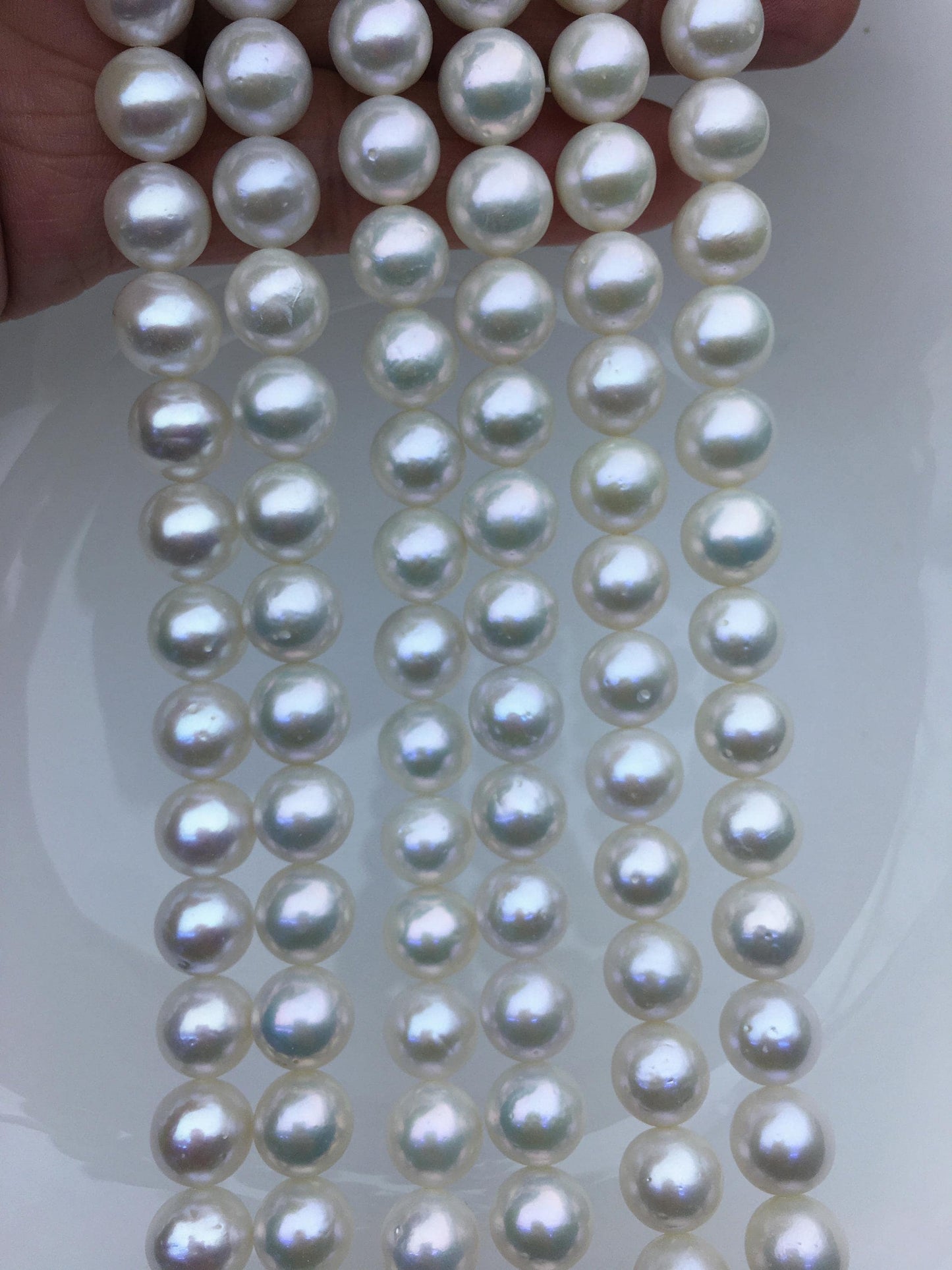 AA+ 9-11mm white round freshwater pearls,white pearl necklace,mother day pearl gift,RP10-2A-5